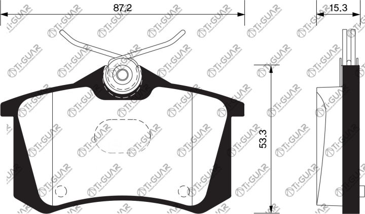 Тормозные колодки TG-0019/PN0019* Ti·GUAR Тормозные колодки TG-0019/PN0019* Ti·GUAR