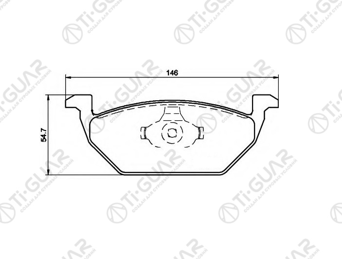 Тормозные колодки TG-0048/PN0148* Ti·GUAR